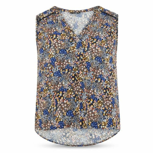Dunnes Women’s Multicoloured Floral Sleeveless Viscose Blouse Size 16