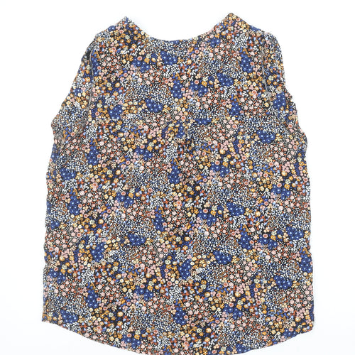 Dunnes Women’s Multicoloured Floral Sleeveless Viscose Blouse Size 16