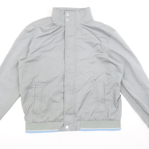 Marks and Spencer Blue Harbour Men's Grey Large Bomber Jacket