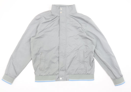 Marks and Spencer Blue Harbour Men's Grey Large Bomber Jacket