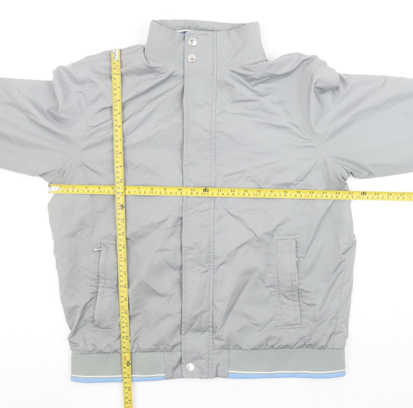 Marks and Spencer Blue Harbour Men's Grey Large Bomber Jacket