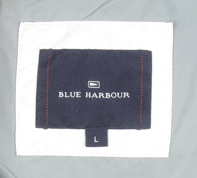 Marks and Spencer Blue Harbour Men's Grey Large Bomber Jacket