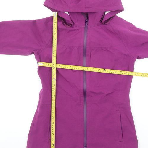 prAna Women's Purple Hooded Waterproof Softshell Jacket Size S