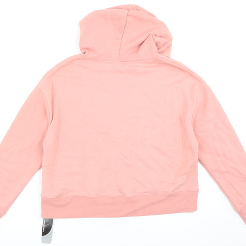 Dunnes Women Pink Pullover Hoodie Medium Cotton Blend Casual