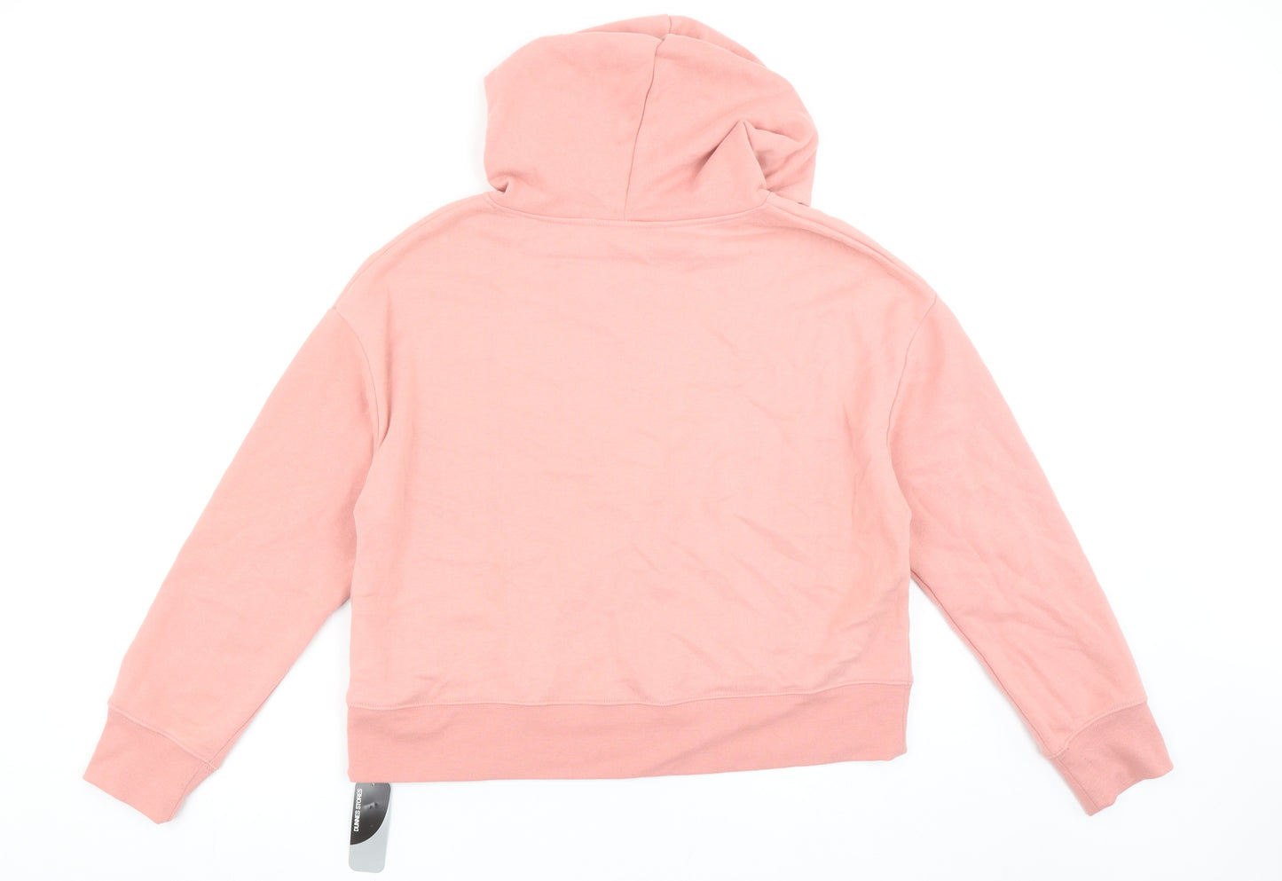 Dunnes Women Pink Pullover Hoodie Medium Cotton Blend Casual