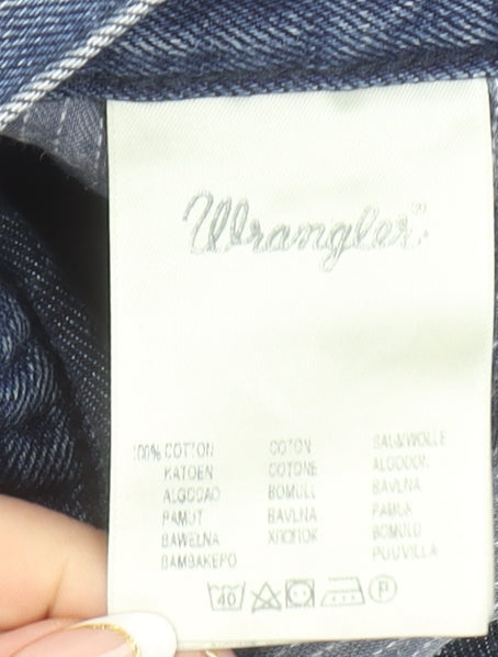 Wrangler Men's Blue 33W 32L Greensboro Straight Denim Jeans