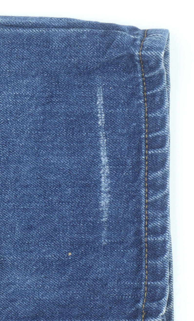 Wrangler Men's Blue 33W 32L Greensboro Straight Denim Jeans