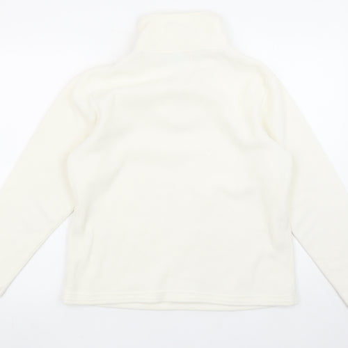 Active Women's Ivory Fleece 1/2 Zip Pullover Sweatshirt Size 10/12
