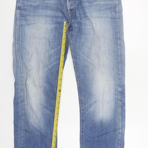 Lee Men's Blue Daren Regular Fit Straight Leg Jeans W32 L32