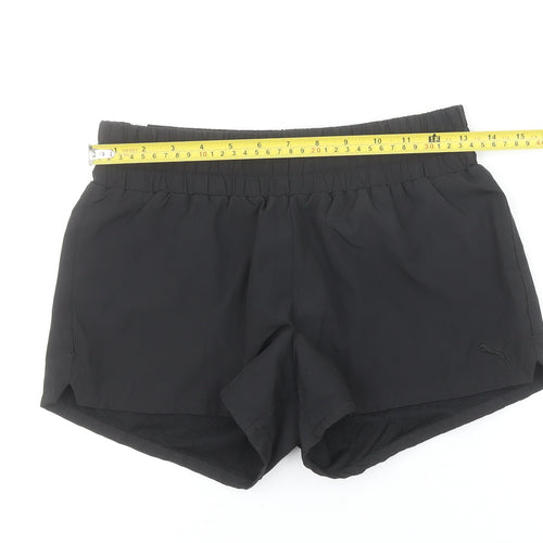 Puma Women's Black Size 8 Running Gym Activewear Shorts