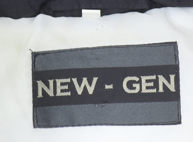 NEW-GEN Men’s Black Puffer Waistcoat S Insulated Nylon Gilet
