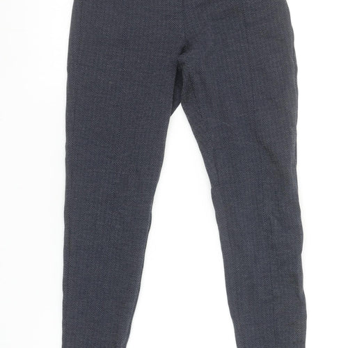 Marks and Spencer Women Navy Size 8 Short Herringbone Ankle Leggings