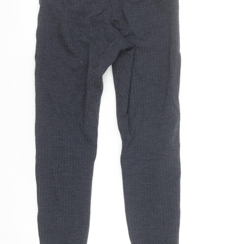 Marks and Spencer Women Navy Size 8 Short Herringbone Ankle Leggings