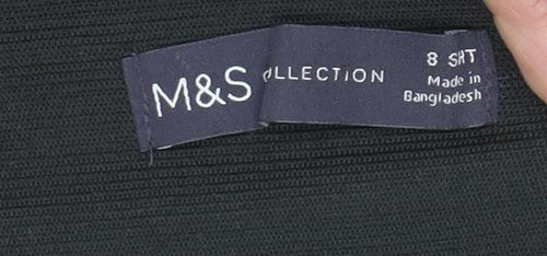 Marks and Spencer Women Navy Size 8 Short Herringbone Ankle Leggings