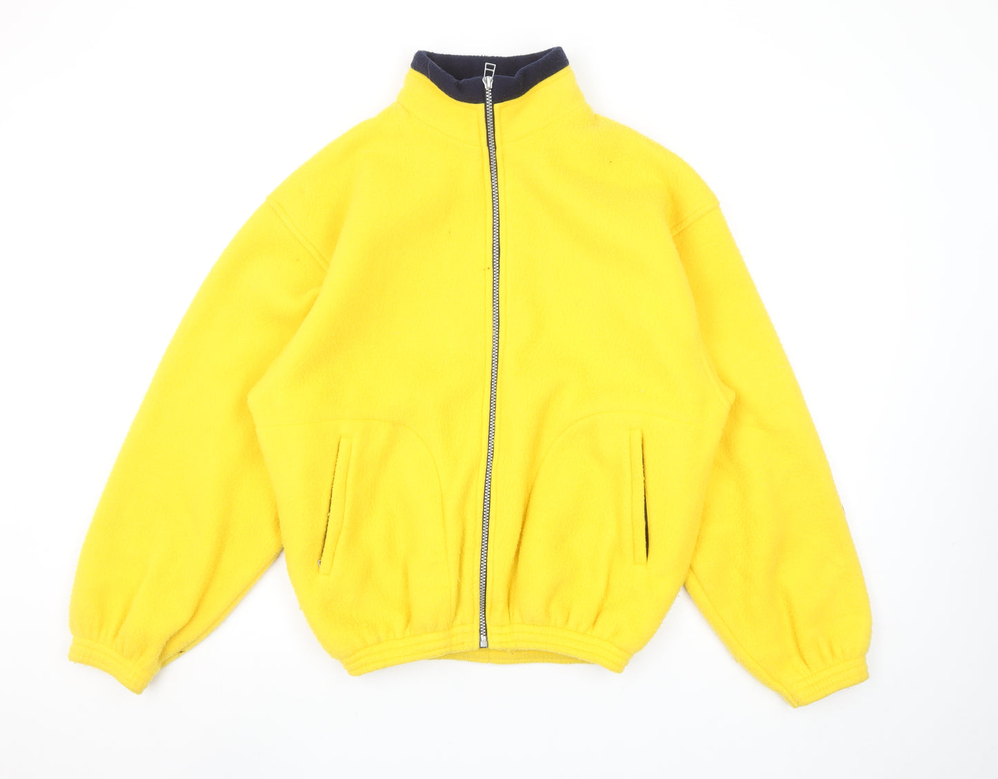 Antartex Womens Yellow Fleece Full Zip Outdoor Jacket Size S