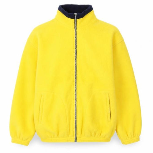 Antartex Womens Yellow Fleece Full Zip Outdoor Jacket Size S