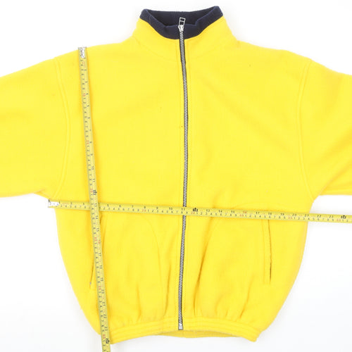 Antartex Womens Yellow Fleece Full Zip Outdoor Jacket Size S