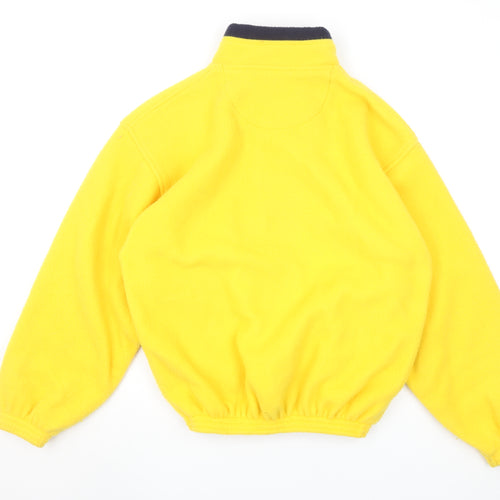 Antartex Womens Yellow Fleece Full Zip Outdoor Jacket Size S