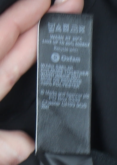 Marks and Spencer Women's Black Beaded 3/4 Sleeve Blouse UK22