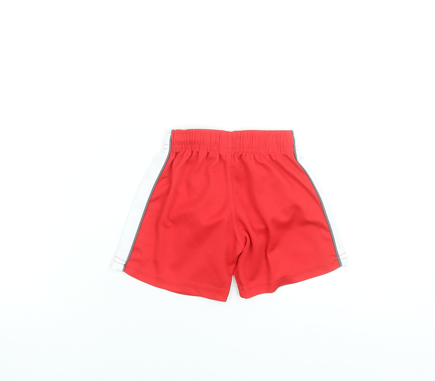Little Kickers Boys Red Athletic Shorts Size LK Polyester Elastic Waist