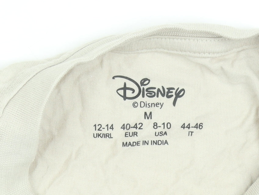 Disney Women’s Beige Lion King Graphic Cotton T-Shirt Size M 12-14