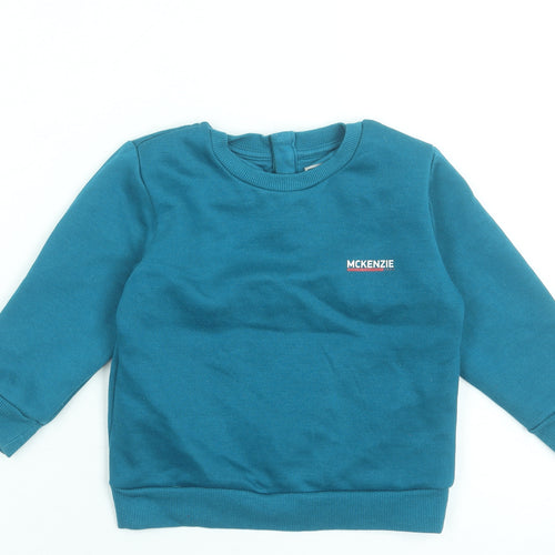 McKenzie Blue Long Sleeve Pullover T-Shirt 18-24 Months Unisex Classic