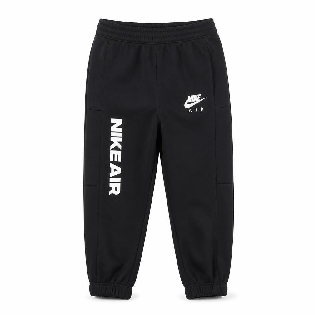 Front view of Nike boys’ black jogger trousers 2 years polyester sportswear