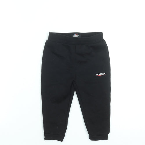 McKenzie Unisex Baby Black Jogger Sweatpants 18-24 Months Casual Fleece