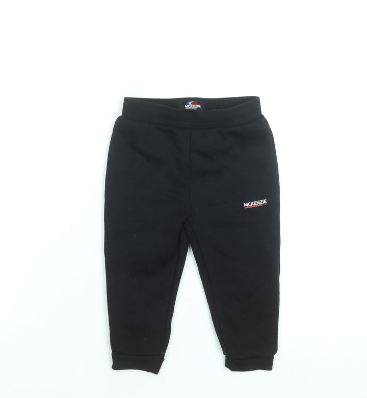 McKenzie Unisex Baby Black Jogger Sweatpants 18-24 Months Casual Fleece