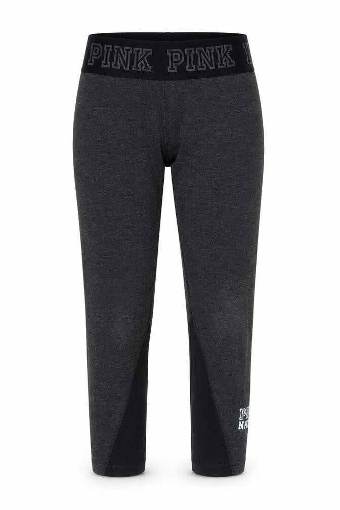 Victoria's Secret PINK Womens Grey XS Cropped Leggings Athleisure