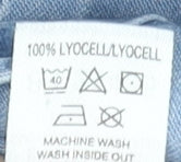 Dunnes Stores Women’s Blue Lyocell Denim Button-Up Shirt M