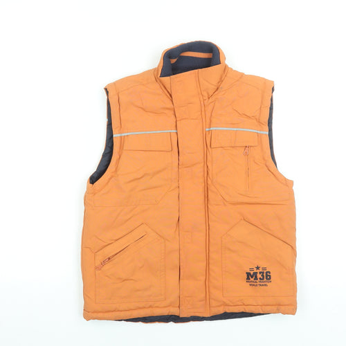 Motion Wear Boys Orange 9 Years Padded Bodywarmer Waistcoat