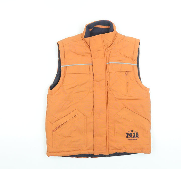 Motion Wear Boys Orange 9 Years Padded Bodywarmer Waistcoat