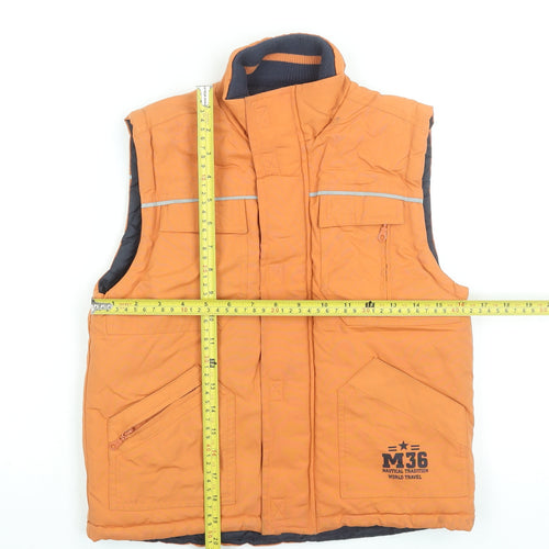 Motion Wear Boys Orange 9 Years Padded Bodywarmer Waistcoat