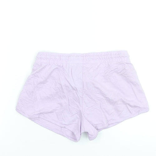 Disney Women's Purple Mickey Mouse XS Cotton Drawstring Shorts