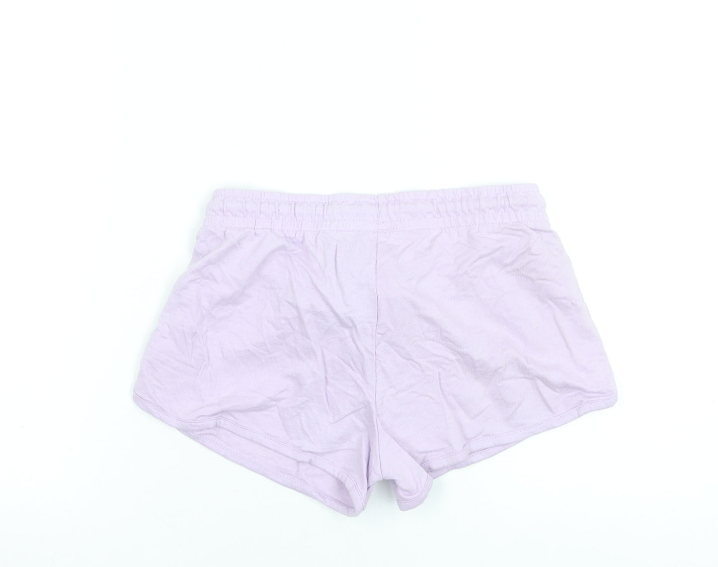 Disney Women's Purple Mickey Mouse XS Cotton Drawstring Shorts
