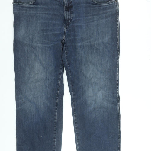 Wrangler Men's Blue Texas Straight Fit Jeans W38 L30 Denim