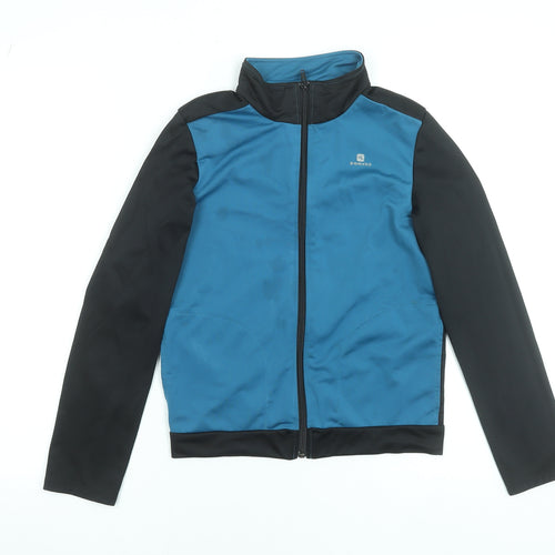 Domyos Boys Blue Track Jacket 12 Years Full Zip Lightweight Activewear