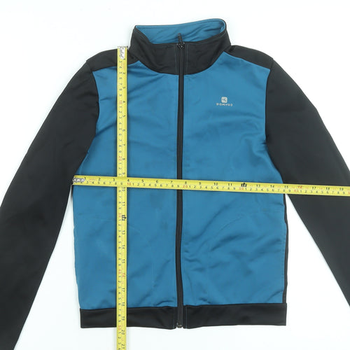 Domyos Boys Blue Track Jacket 12 Years Full Zip Lightweight Activewear