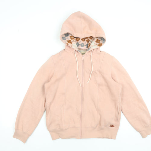 Madame Women Pink Full Zip Hoodie Medium Super Premium Fleece