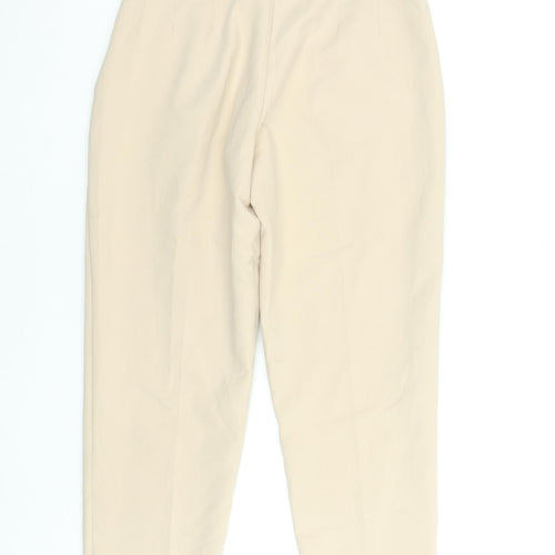 ZARA Women’s Beige High Waist Chino Trousers Size S