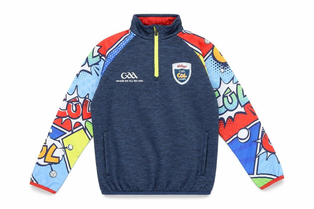Front view of Masita boys’ multicoloured 3 years track jacket 1/4 zip activewear