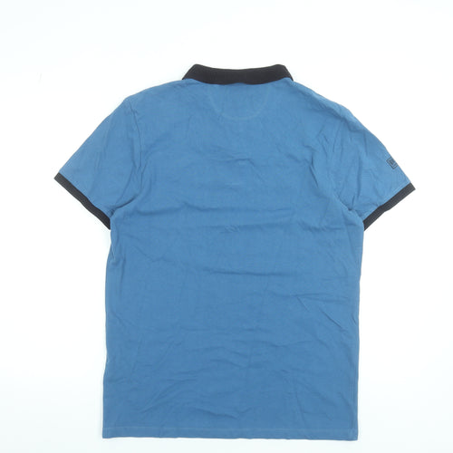Diesel Men's Blue XL Cotton Polo Shirt Short Sleeve