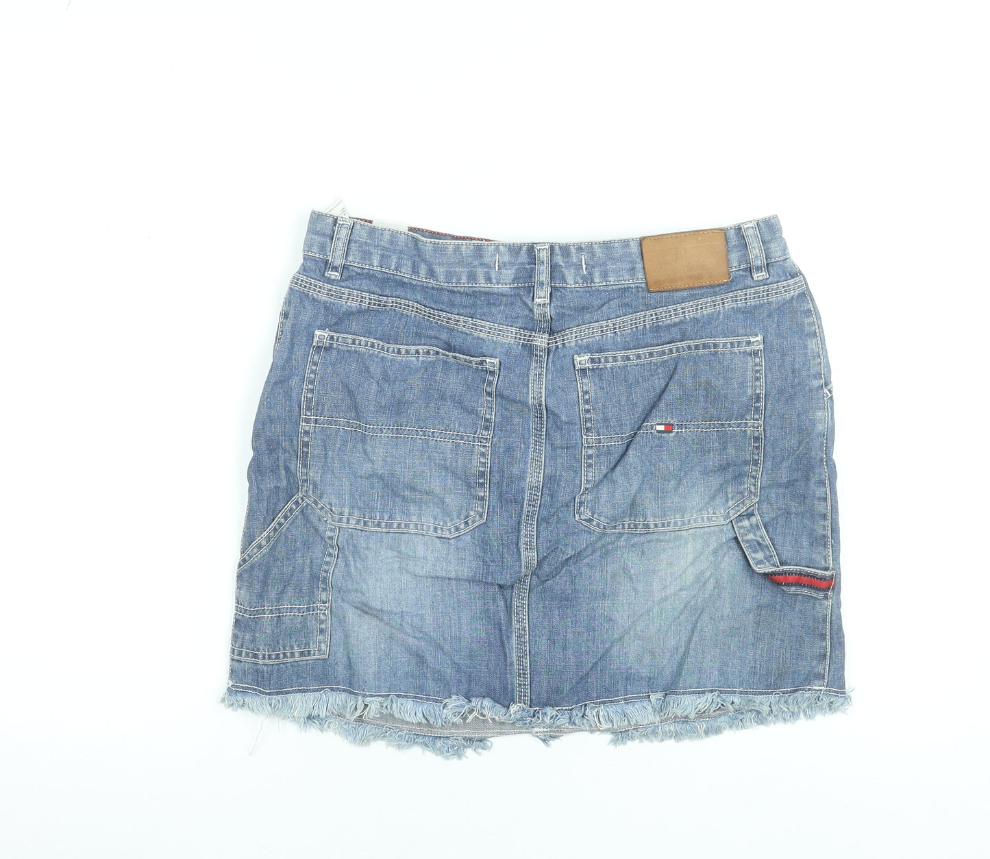 Tommy Hilfiger Women Blue Denim Short Skirt Size 6 Casual Style