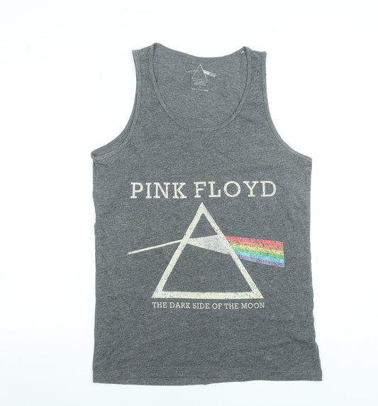 Pink Floyd Men's Grey Sleeveless Band T-Shirt Size S