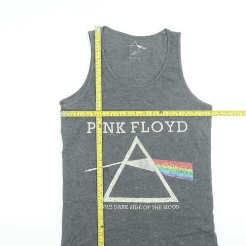 Pink Floyd Men's Grey Sleeveless Band T-Shirt Size S