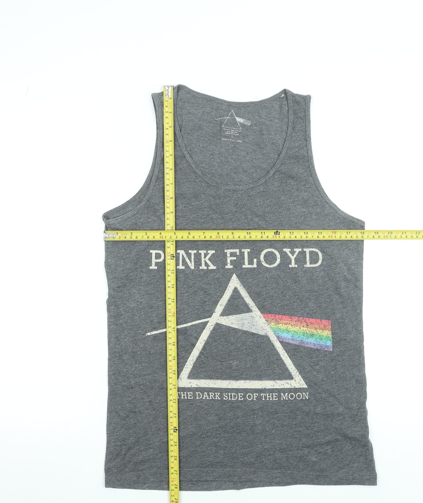 Pink Floyd Men's Grey Sleeveless Band T-Shirt Size S