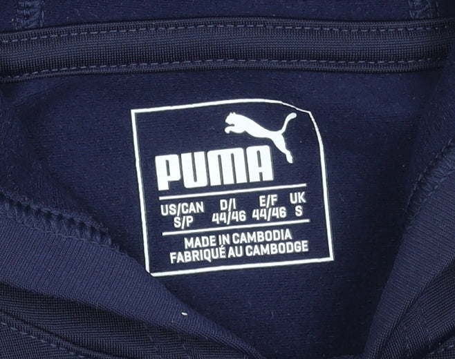 Puma Men's Blue Pullover Hoodie Size S Lightweight Sportswear