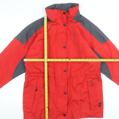 Regatta Womens Red Waterproof Rain Coat Jacket Size 10 Outdoor Mid-Length