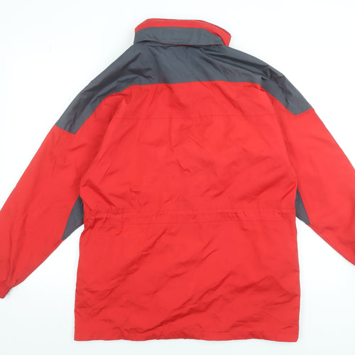 Regatta Womens Red Waterproof Rain Coat Jacket Size 10 Outdoor Mid-Length